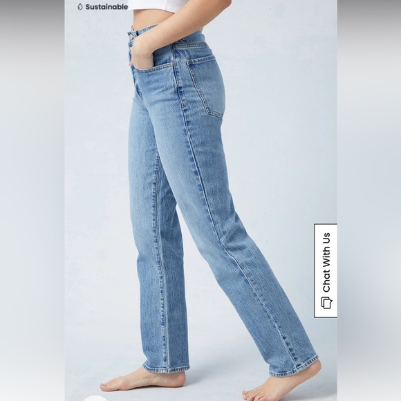 NWT! Size 26. Pacsun Eco Stretch Medium Indigo Dad Jeans. - Picture 3 of 10